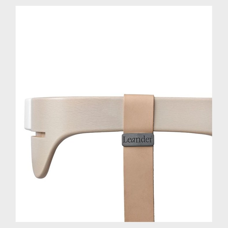 Leander Classic Bjle til Hjstol - Whitewash m. Lderstrop