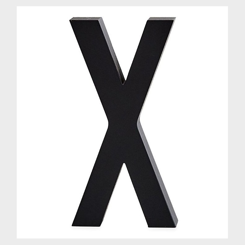 Design Letters Alubogstav - X - Sort