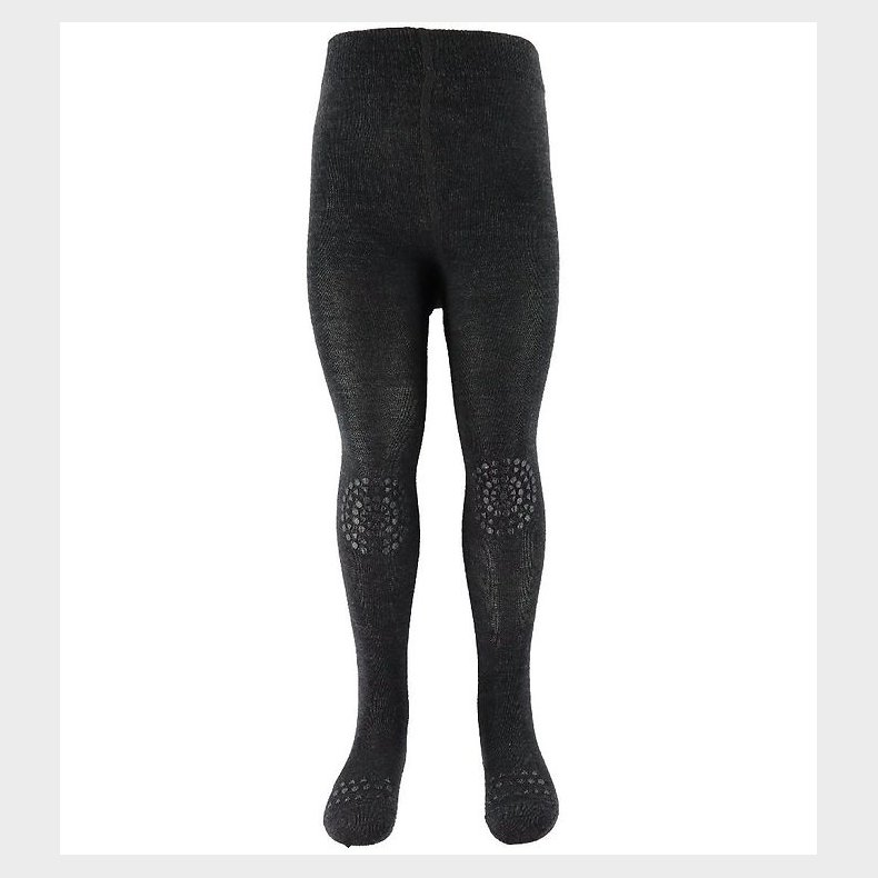 GoBabyGo Kravlestrmpebukser - Uld - Mrk Grmeleret