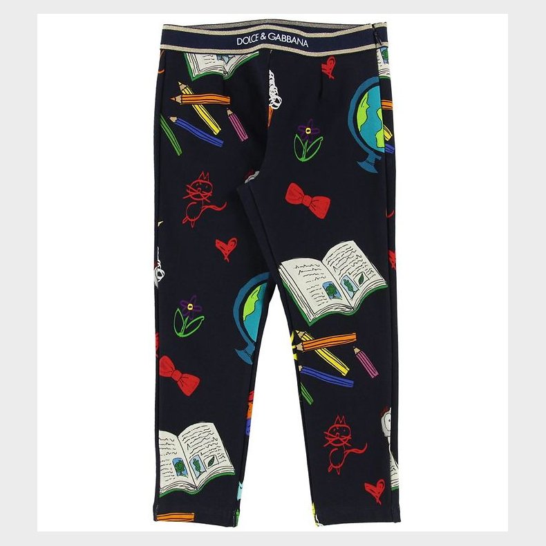 Dolce & Gabbana Leggings - Back To School - Navy m. Print