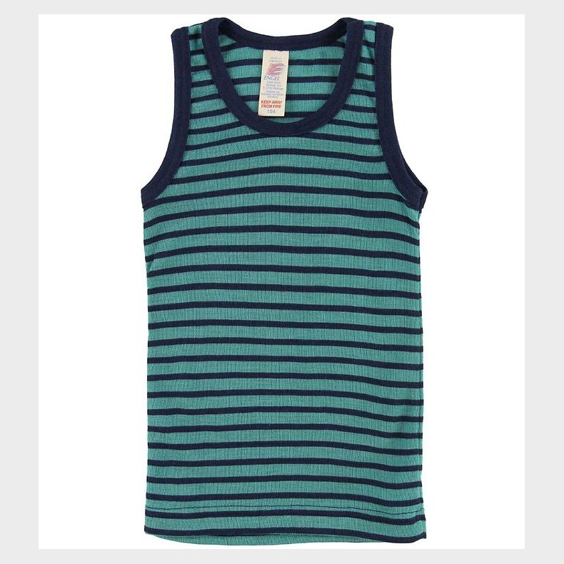 Engel Undertrje - Uld/Silke - Turkis/Navy