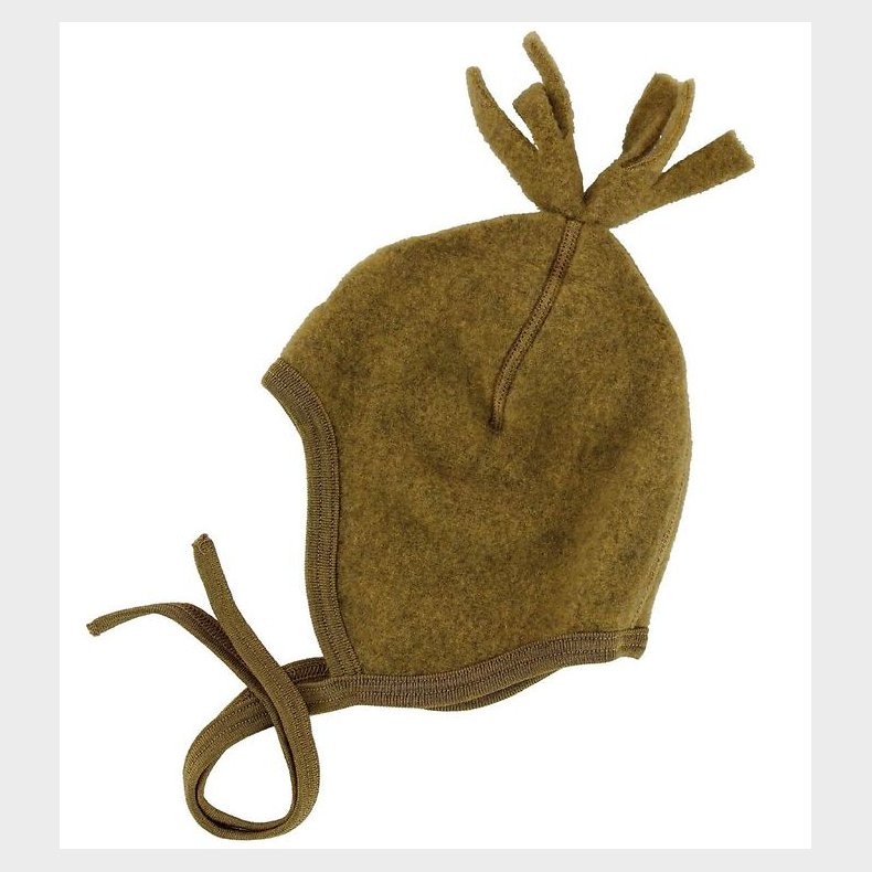 Engel Babyhjelm - Uld - Saffron Melange m. Kvast