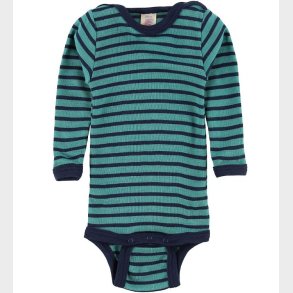 Engel Body l/ - Uld/Silke - Turkis/Navy