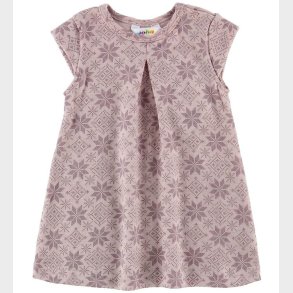 Joha Kjole - Uld - Rosa m. Stjerner