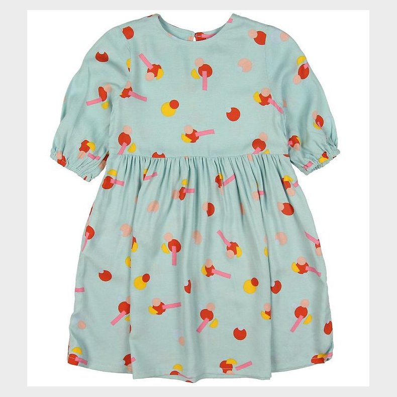 Stella McCartney Kids Kjole - Viskose - Mint m. Mnster