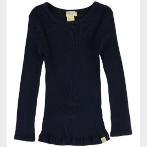 Minimalisma Bluse - Bergen - Silke/Bomuld -Dark Blue