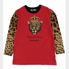 Dolce & Gabbana Bluse - Animal - Rd/Leopard