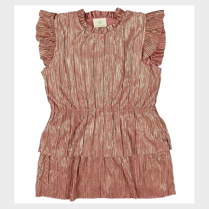 En Fant Kjole - Plisse - Rosa