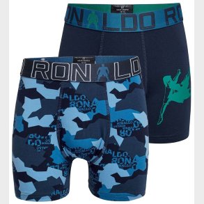 Ronaldo Boxershorts - 2-pak - Bl/Navy m. Print