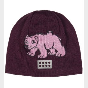 LEGO® Duplo Hue - Uld/Bomuld - LWAustin - Bordeaux m. Rosa Isbj