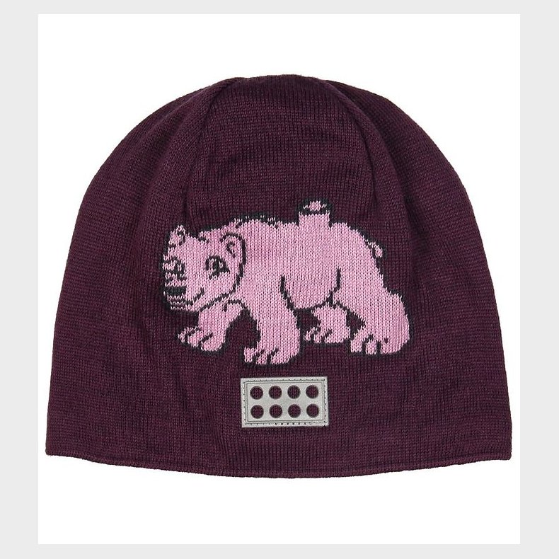 LEGO® Duplo Hue - Uld/Bomuld - LWAustin - Bordeaux m. Rosa Isbj