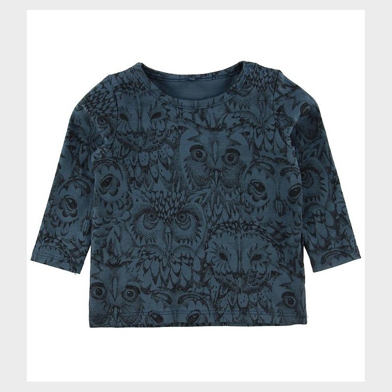 Soft Gallery Bluse - Bella - Orion Blue m. Ugler