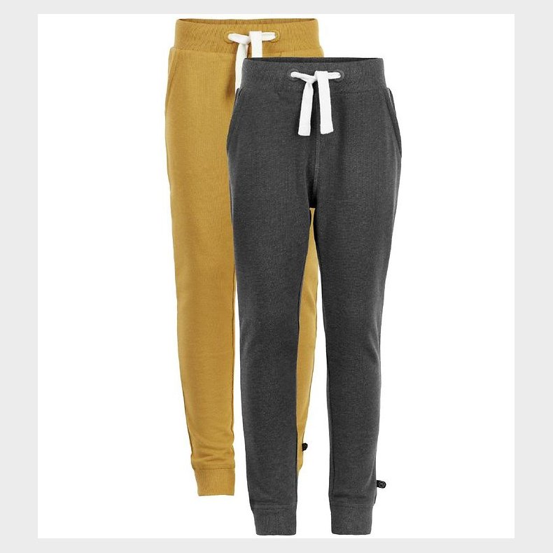 Minymo Sweatpants - 2-pak - Karrygul/Koksgr�