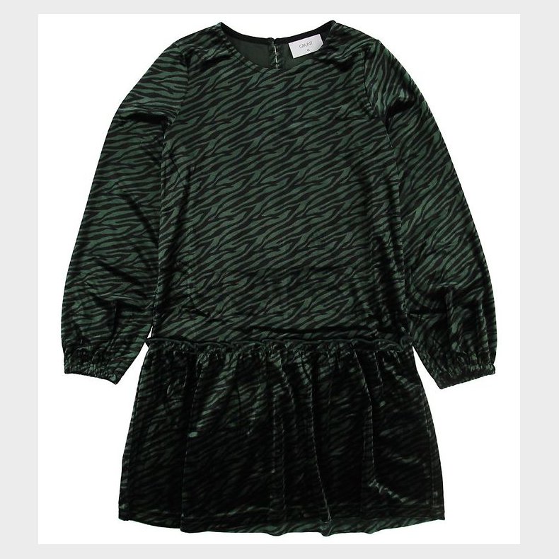 Grunt Kjole - Charlotte - Green Zebra