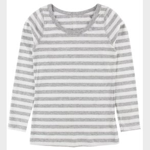 Say-So Bluse - Gr�meleret/Hvidstribet