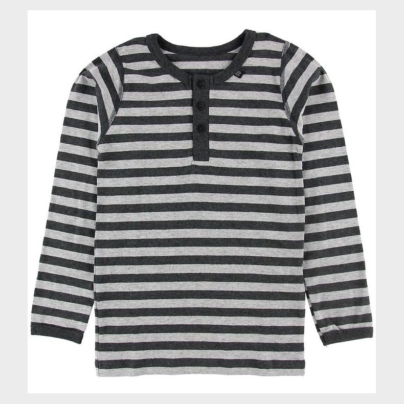 Say-So Bluse m. Knapper - Grstribet