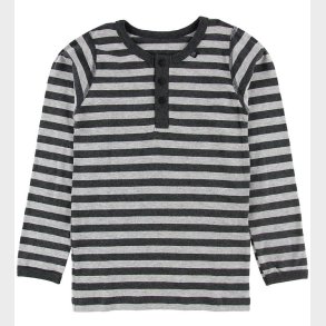 Say-So Bluse m. Knapper - Grstribet