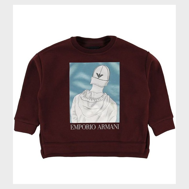 Emporio Armani Sweatshirt - Bordeaux m. Print