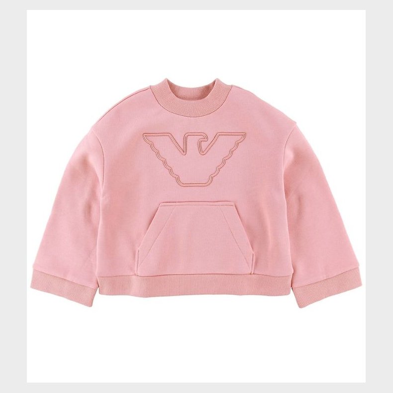 Emporio Armani Sweatshirt - Rosa Mayfair m. Logo