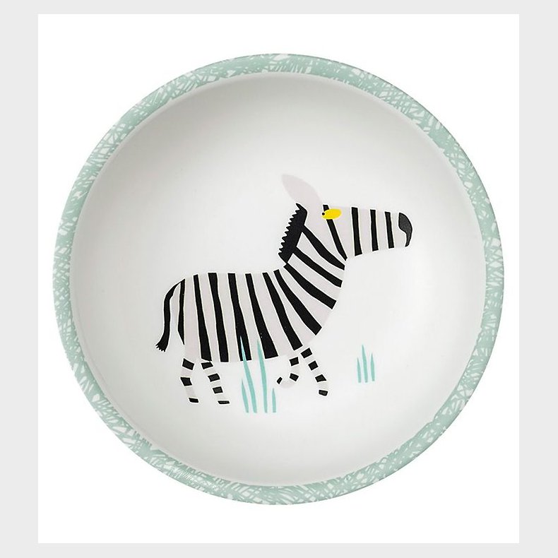 Petit Jour Paris Sk�l - Melamin - Hvid m. Zebra