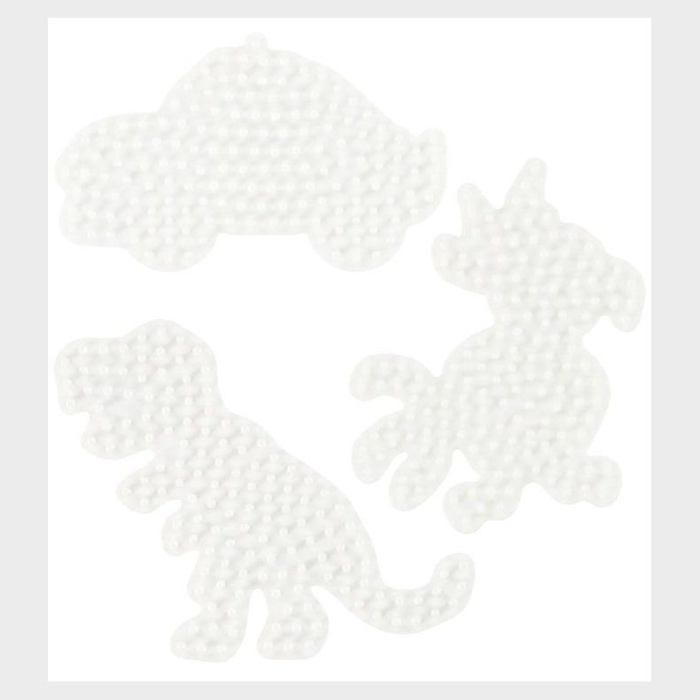 Hama Midi Perleplader - 3-pak - Bil, Dinosaur & Papeg�je