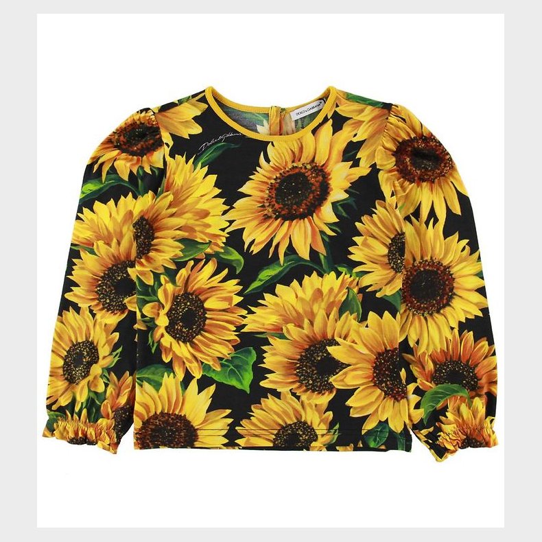 Dolce & Gabbana Bluse - Gul m. Solsikker