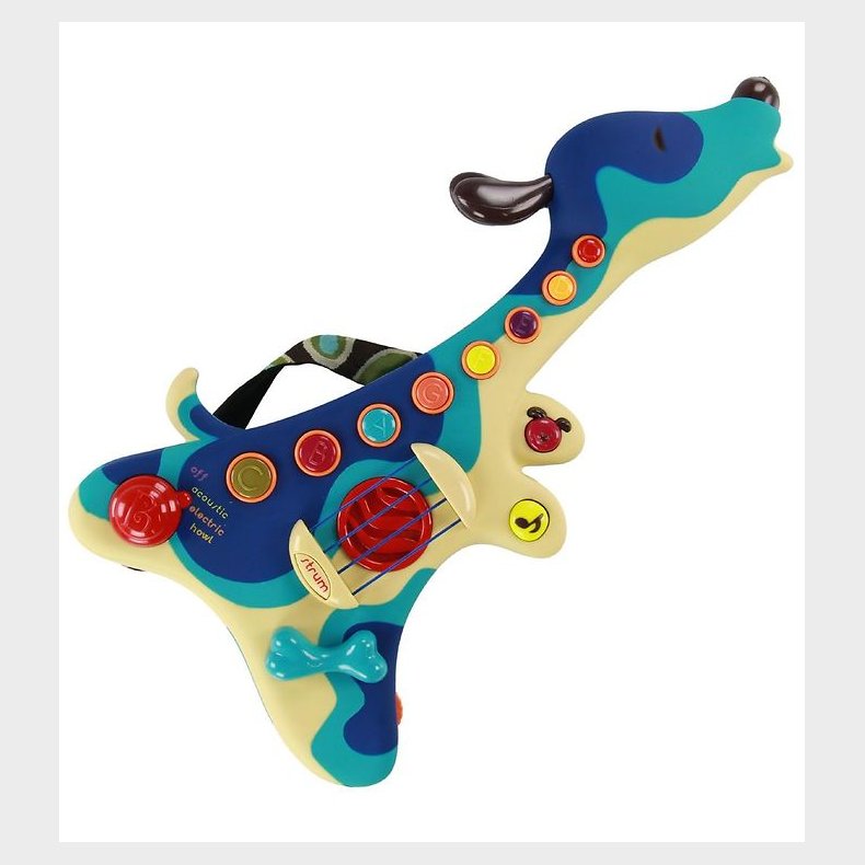 B. toys Guitar m. Lyd - Woofer - Bl