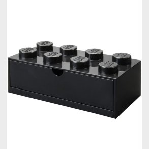 LEGO® Storage Opbevaringsskuffe - 8 Knopper - 31x15x9 - Sort
