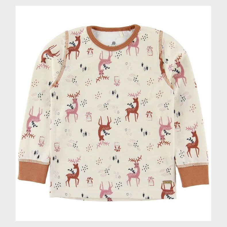 CeLaVi Bluse - Uld/Bambus - Adobe