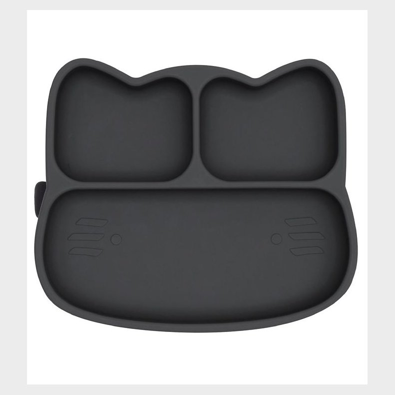 We Might Be Tiny Tallerken - Silikone - 3 Rum - Kat - Charcoal