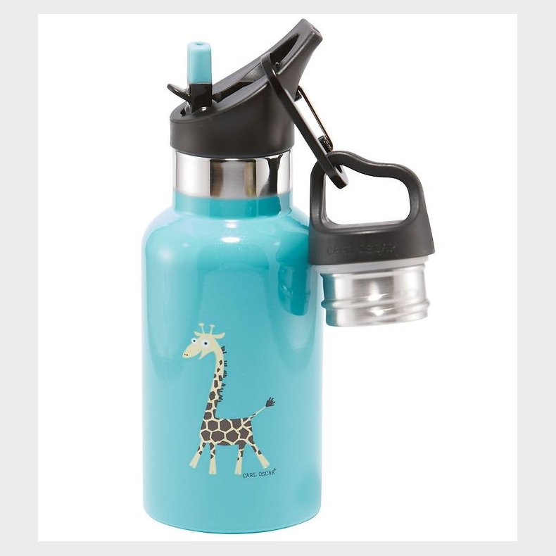 Carl Oscar Termoflaske - TEMPflask - 350 ml - Turquoise Giraffe