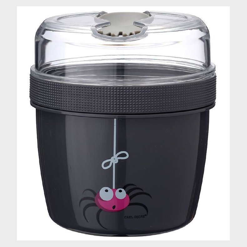 Carl Oscar Madbox m. Kleelement - 13 cm - Grey Spider