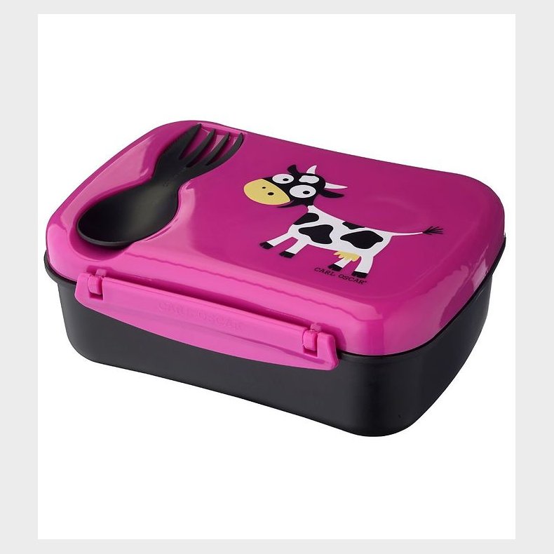 Carl Oscar Madkasse m. Kleelement - Purple Cow