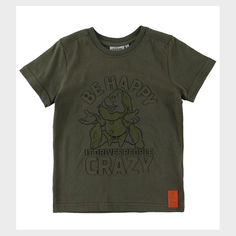 Wheat Disney T-Shirt - Happy - Army Leaf