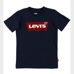 Levis T-shirt - Batwing - Navy m. Logo