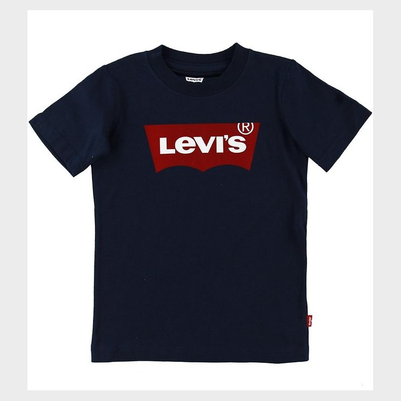 Levis T-shirt - Batwing - Navy m. Logo