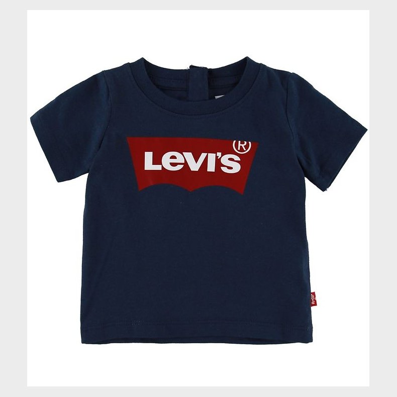 Levis T-shirt - Batwing - Navy m. Logo