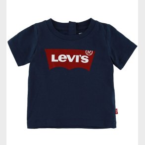 Levis T-shirt - Batwing - Navy m. Logo