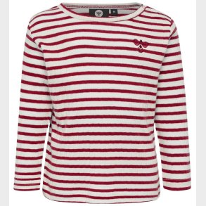 Hummel Bluse - HMLRumle - Hvid/Bordeauxstribet