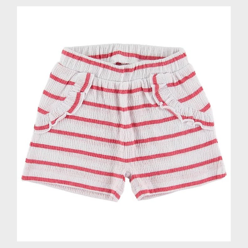 Name It Shorts - NbfHollie - Claret Red m. Striber