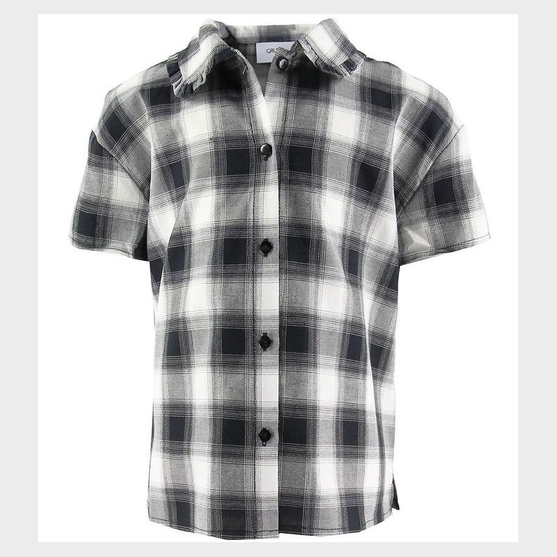 Grunt Skjorte - Ditte - Sort/Hvid m. Tern