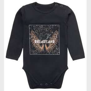 Petit by Sofie Schnoor Body l/ - Dicte - Sort m. Print