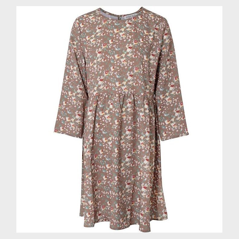 Hound Kjole - Brun m. Blomster