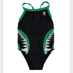 TYR Badedragt - Shark Bite Diamondfit - Sort/Gr�n