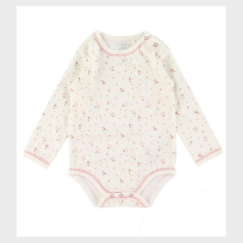 Fixoni Body l/ - Dusty Rose m. Blomster