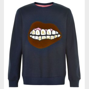 The New Sweatshirt - Elexa - Navy Blazer m. Print