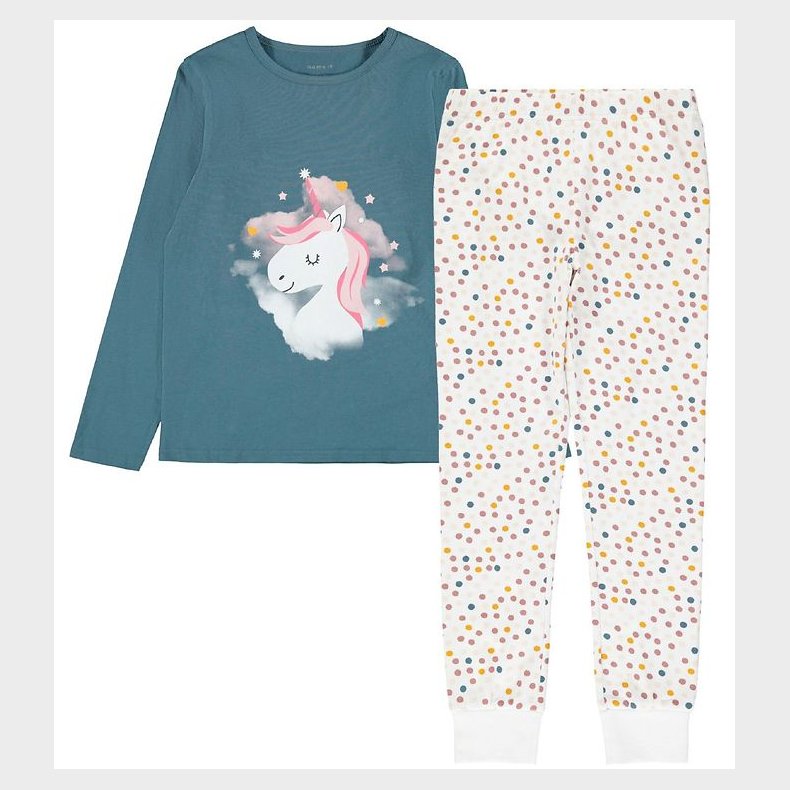 Name It Nattj - Noos - NkfNightset - Real Teal Unicorn