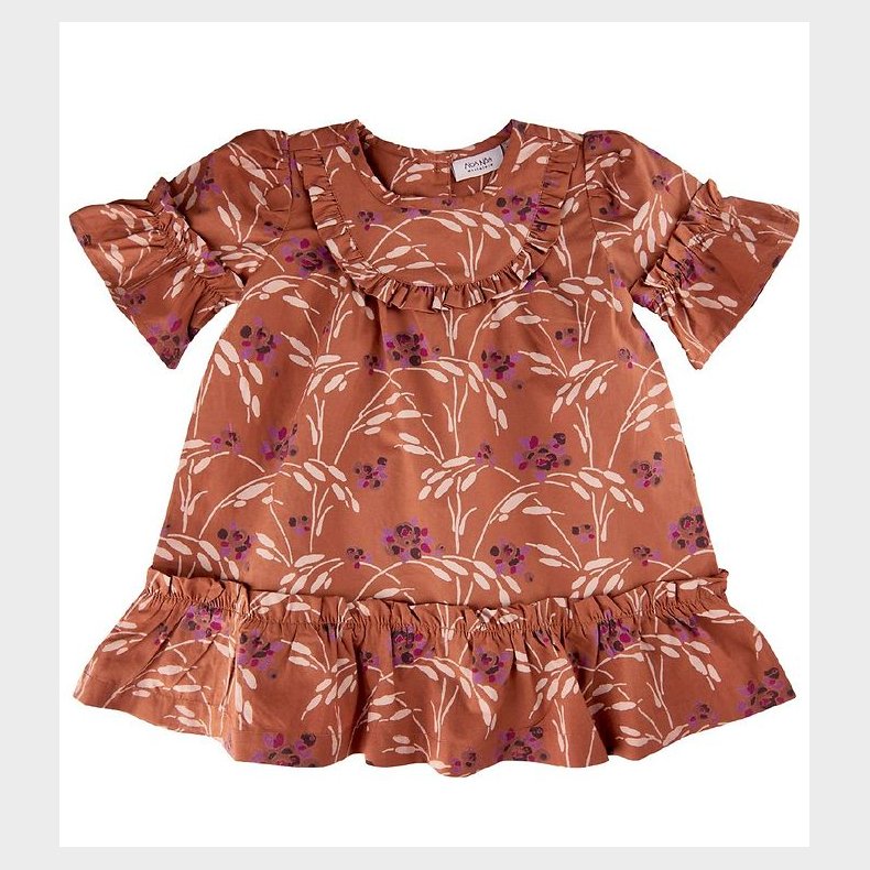 Noa Noa miniature Kjole - Brun m. Blomster