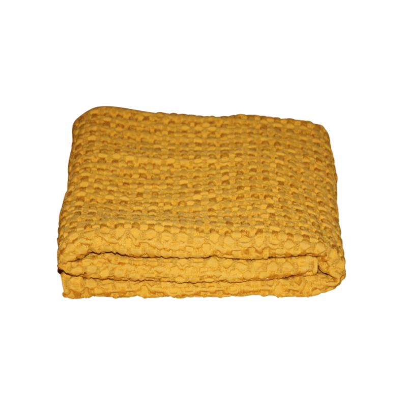 Vaflet Baby Tppe 75x100 Cm Karrygul - Legekammeraten.dk