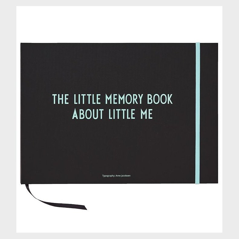 Design Letters Mindebog - Sort/Turkis - Engelsk